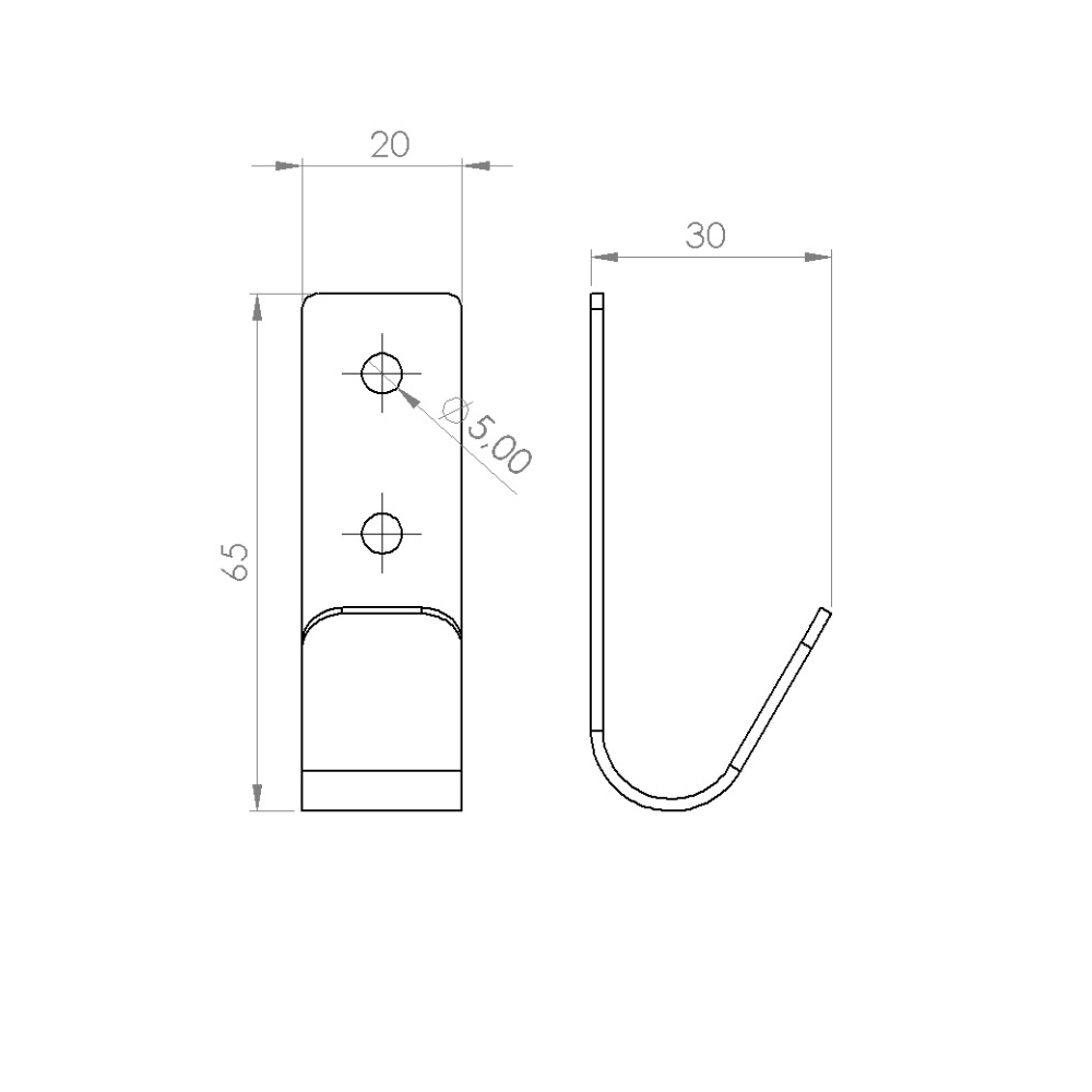 Kabliukai (įvairių spalvų)